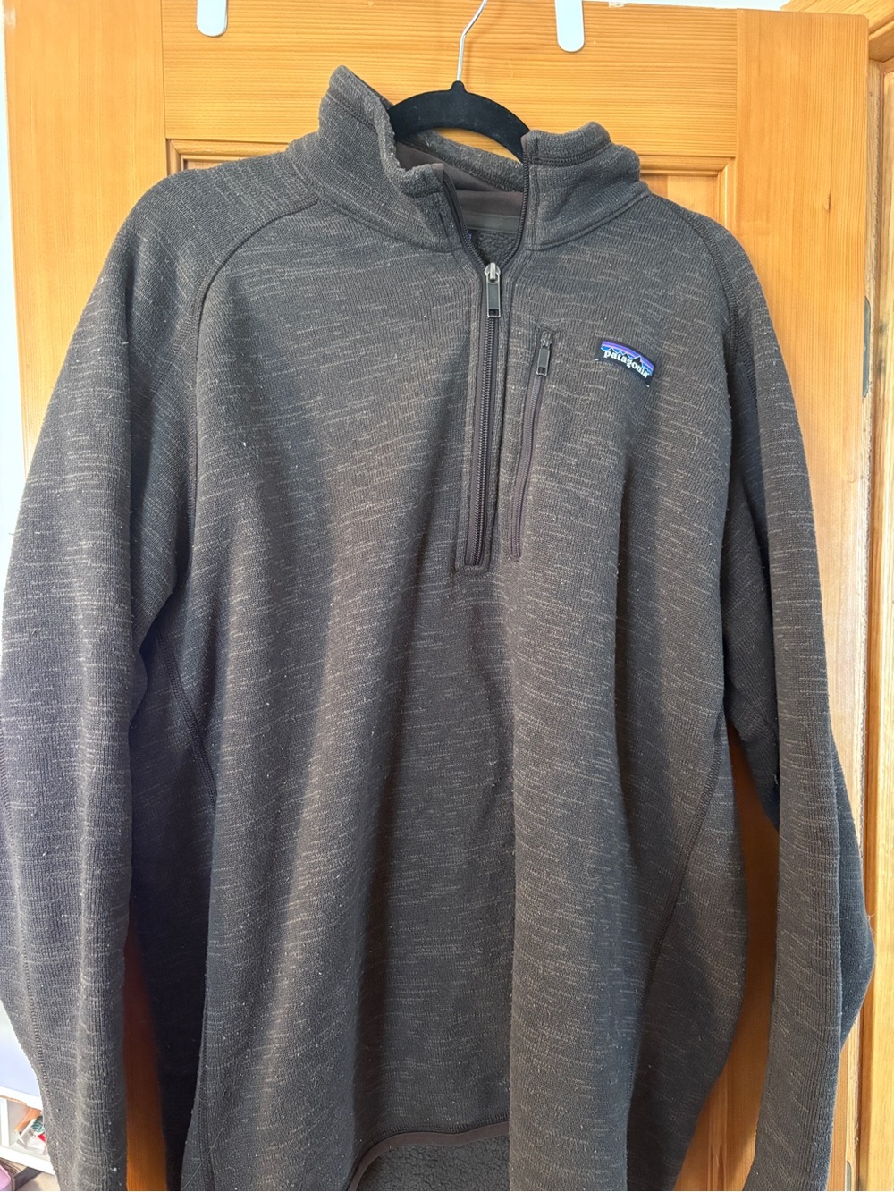 Patagonia Brown Quarter-Zip Fleece Pullover